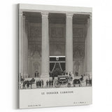 Elegant Art Deco Wall Art – Monochrome Architectural Carriage Scene