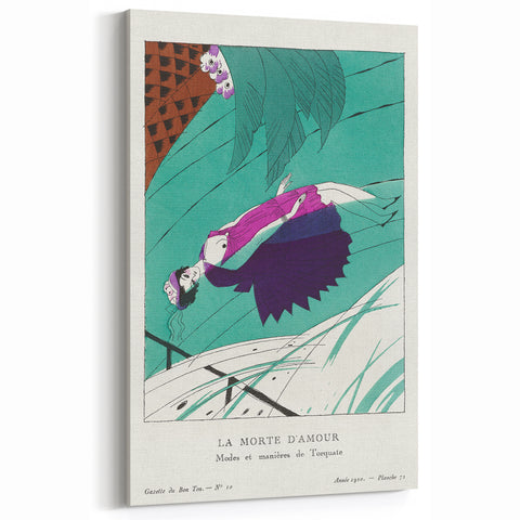 Bold Art Deco Wall Art – 1920s Surrealist Fashion Illustration Print