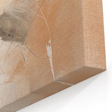 Soft Abstract Brushstroke Art - Beige with Peach with Subtle Lines