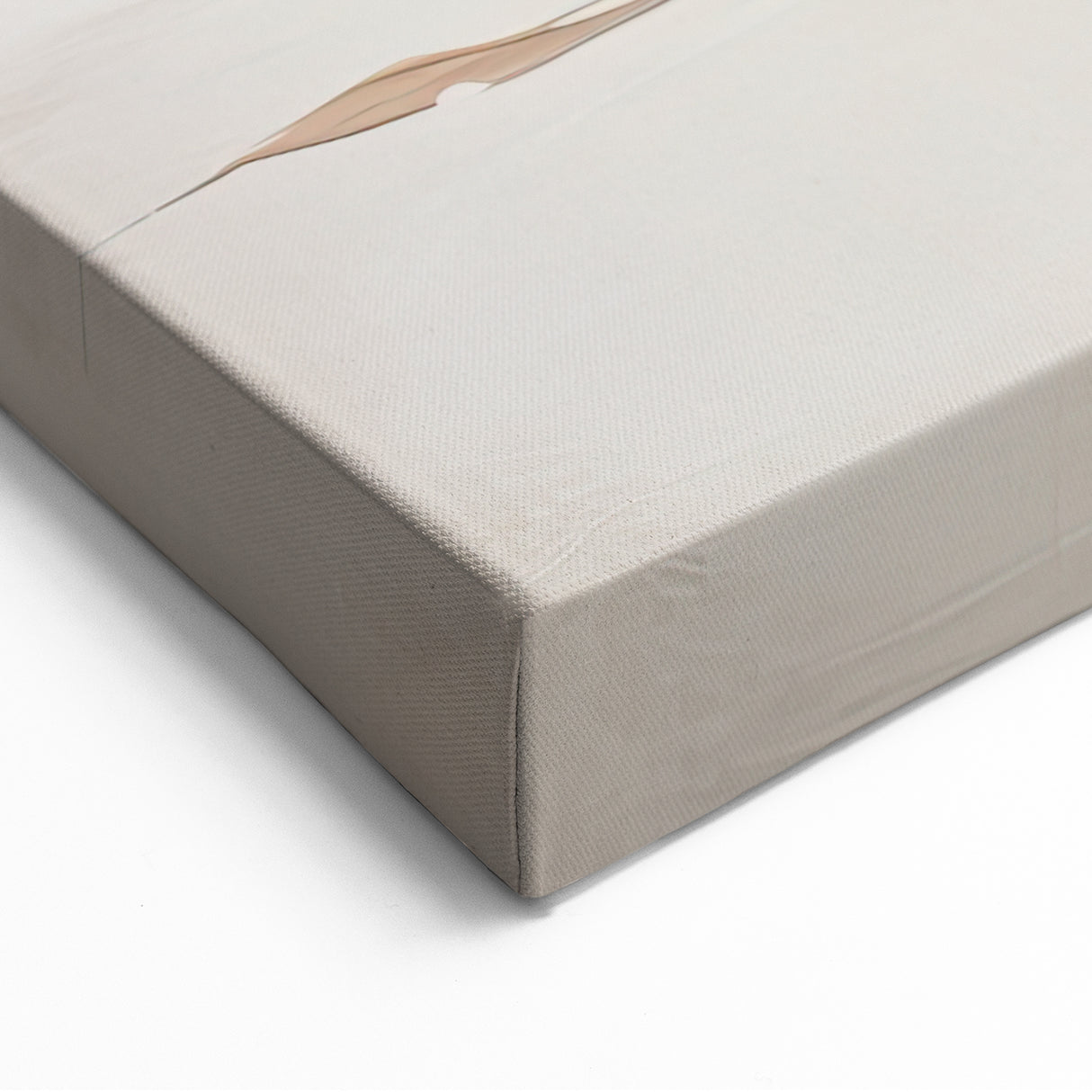 Soft Abstract Brushstroke Art - Beige with Peach with Subtle Lines