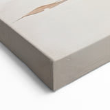 Soft Abstract Brushstroke Art - Beige with Peach with Subtle Lines