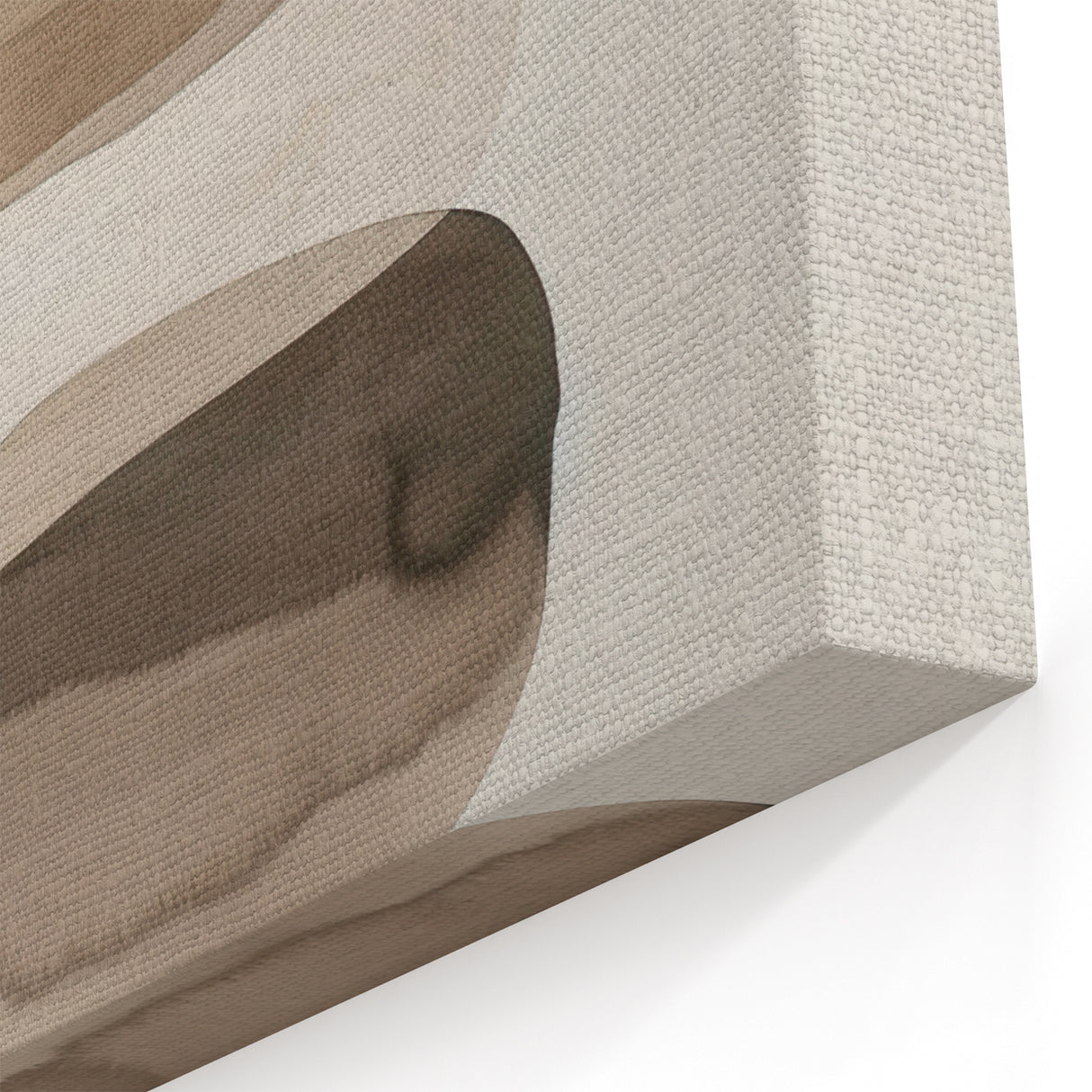 Calm Earthy Minimalist Art - Neutral Stone Balance Watercolor Print