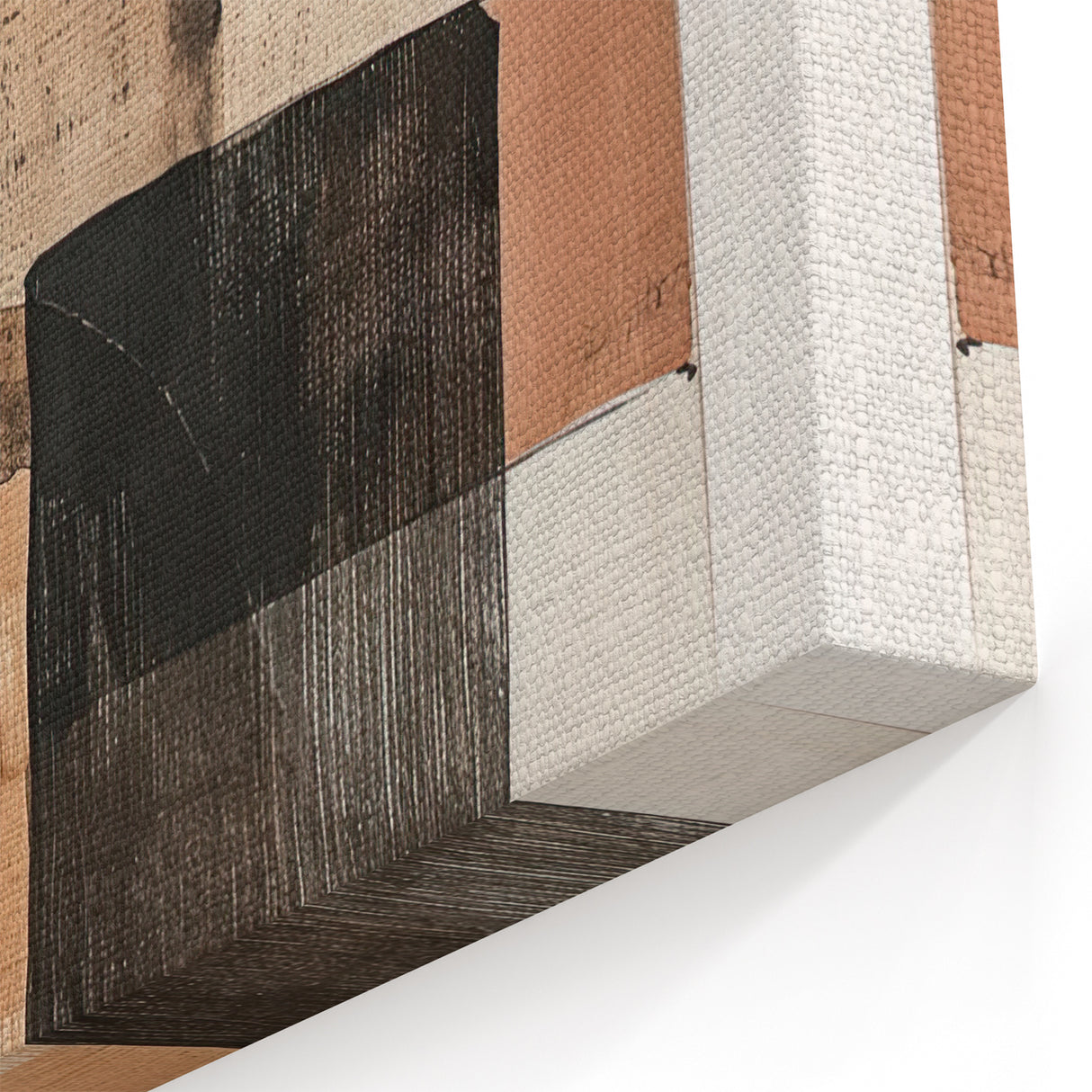 Earthy Tones Abstract Composition - Modern Minimalist Art Print