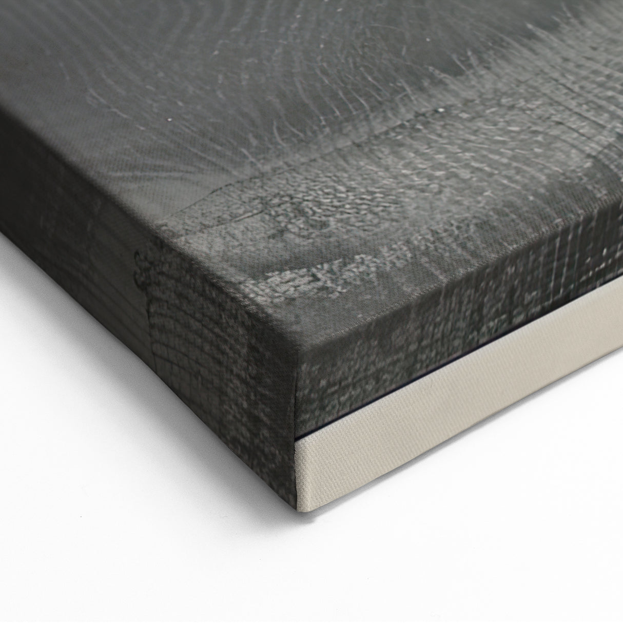 Monochromatic Abstract Landscape - Minimalist Black and White Art Print