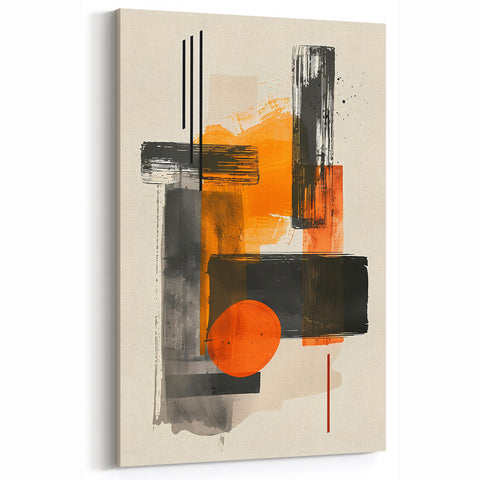 Contemporary Minimalist Abstract Wall Art - Bold Geometric Design Print