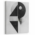 Modern Monochrome Abstract Art - Minimalist Geometric Wall Decor