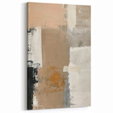 Neutral Abstract Minimalist Art - Earthy Tones Wall Decor
