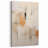 Soft Neutral Abstract Wall Art - Minimalist Line Art Decor