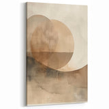Calming Earthy Tones Abstract Art - Minimalist Landscape Wall Decor