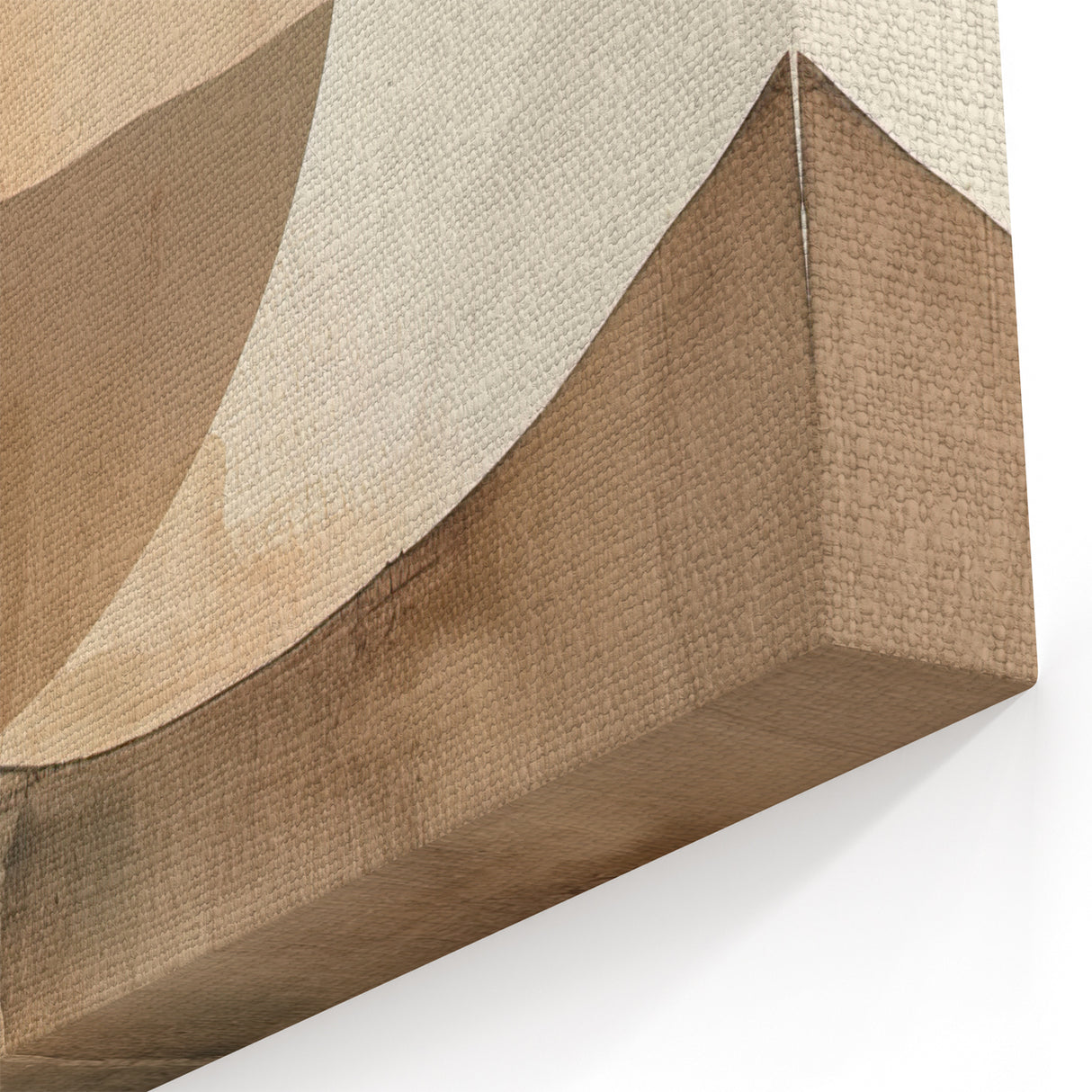 Calming Earthy Tones Abstract Art - Minimalist Landscape Wall Decor