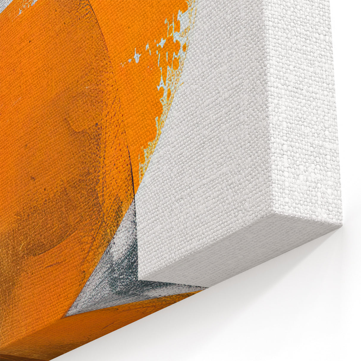 Playful Abstract Geometric Art - Teal and Orange Minimalist Wall Decor