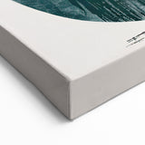 Stacked Geometric Abstract Art - Minimalist Blue and Green Wall Decor