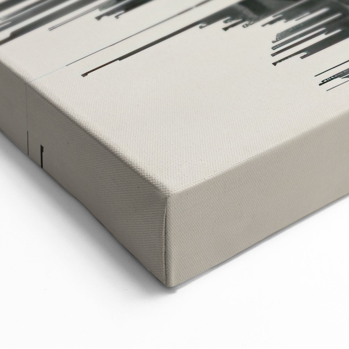 Abstract Fragmented Portrait Art - Black and White Minimalist Wall Decor