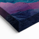 Colorful Abstract Mountain Landscape Art - Vibrant Layered Wall Decor