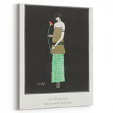 Elegant Art Deco Wall Art - Le Lys Rouge Fashion Illustration Print