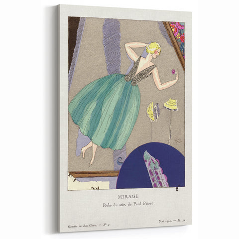 Stylish Art Deco Wall Art - Mirage Fashion Illustration Print