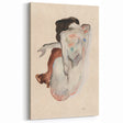 Elegant Art Deco Wall Art - Minimalist Nude Watercolor Illustration