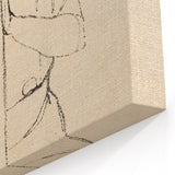 Timeless Art Deco Wall Art - Minimalist Woman in Large Hat Illustration