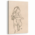 Minimalist Art Deco Wall Art - Expressive Female Figure Sketch Print