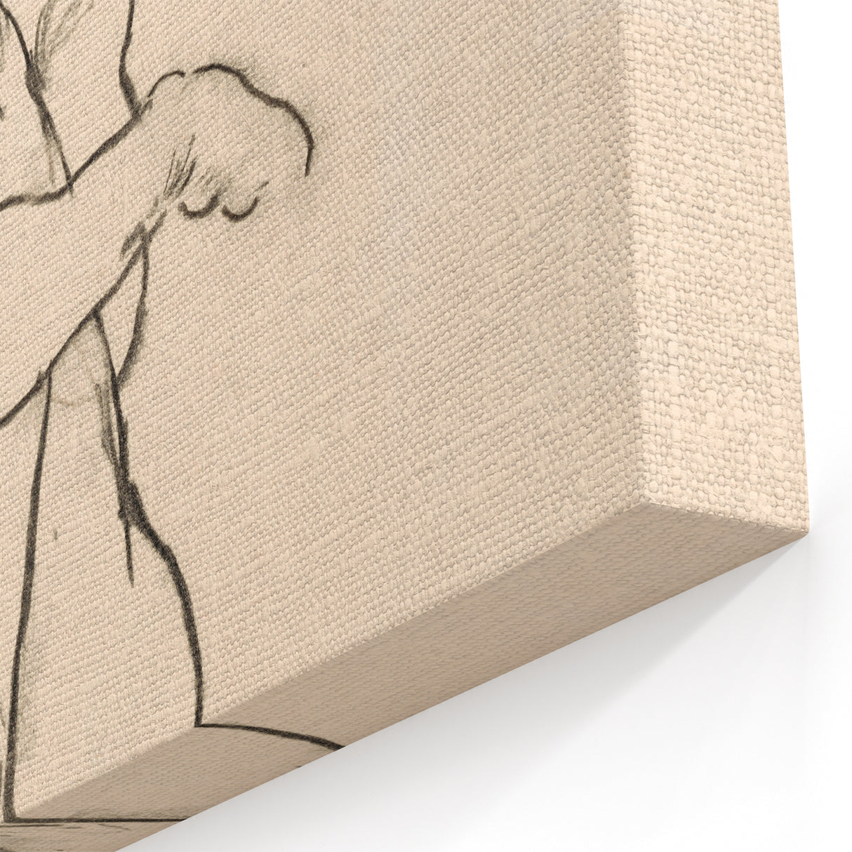 Minimalist Art Deco Wall Art - Expressive Female Figure Sketch Print