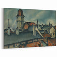 View of Košice Realism Art Print - Classical Realism Canvas Wall Decor