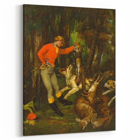 After the Hunt Realism Art Print - Gustave Courbet Classical Wall Decor