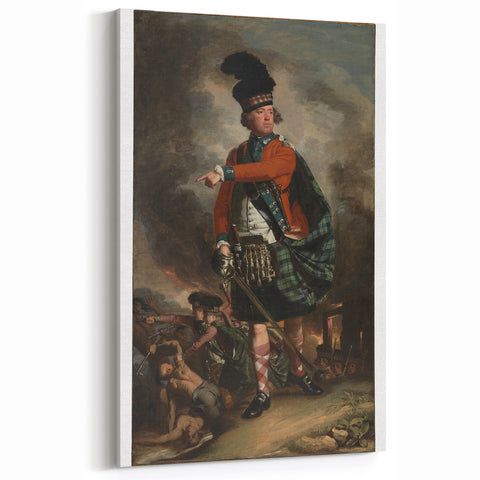 Portrait of Hugh Montgomerie Realism Art Print - Copley Historical Canvas