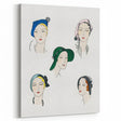 Elegant Art Deco Wall Art - Fashionable Women in Stylish Hats Print