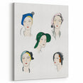Elegant Art Deco Wall Art - Fashionable Women in Stylish Hats Print
