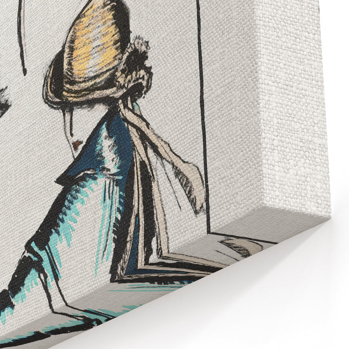 Vintage Art Deco Wall Art - Trois Chapeaux Fashion Hat Illustration