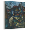 In the Suburbs Realism Art Print - Konštantín Bauer Urban Landscape Scene