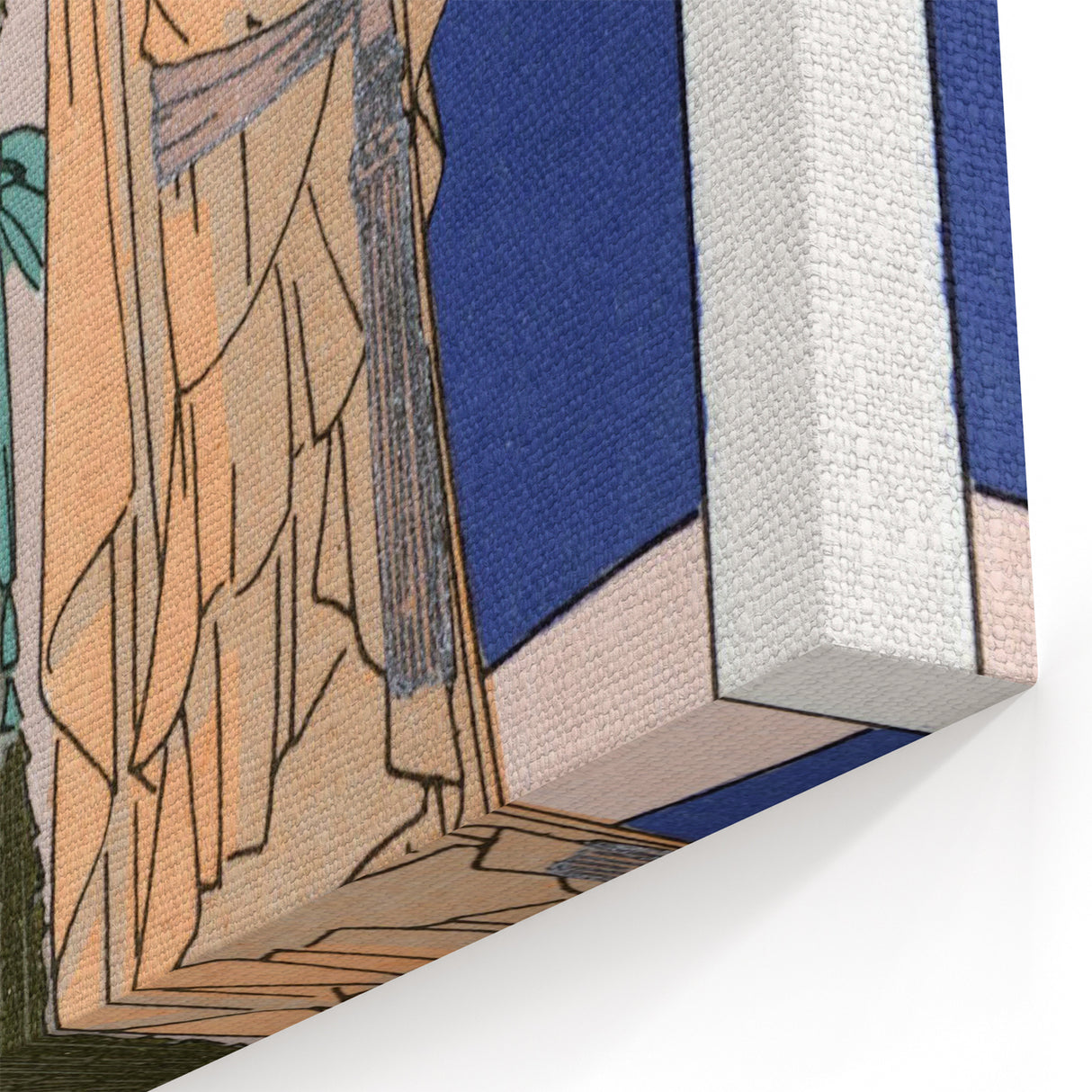 Art Deco Wall Art - Elegant Women with Cigarette Holders in Garden Scene