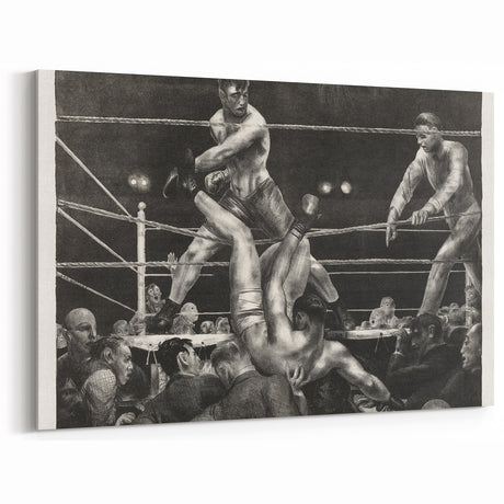 Dempsey and Firpo Realism Art Print - George Bellows Boxing Illustration