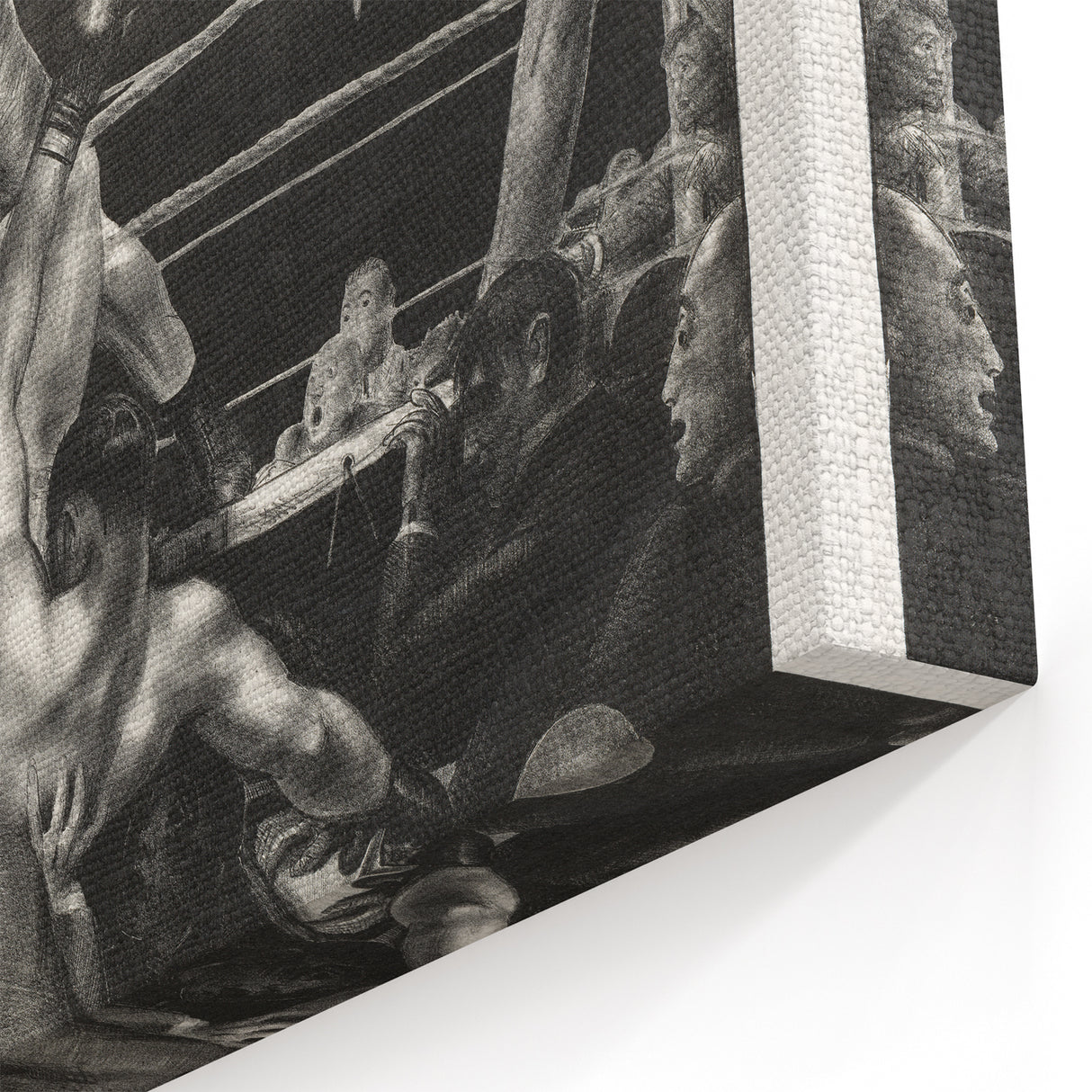 Dempsey and Firpo Realism Art Print - George Bellows Boxing Illustration