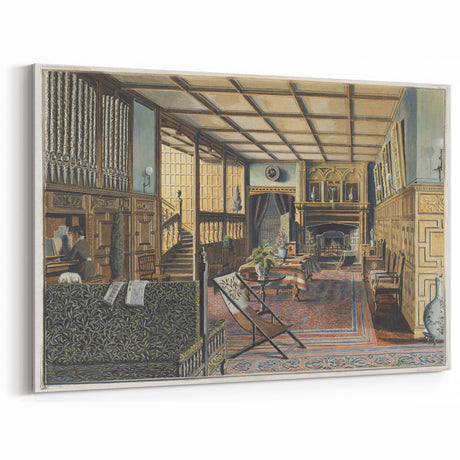 The Interior of Hall Place Realism Art Print - Henry Robertson Historic Scene