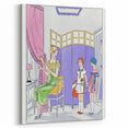 Vintage Fashion Art Deco Wall Art – Pastel Colors & Elegant 1920s Scene