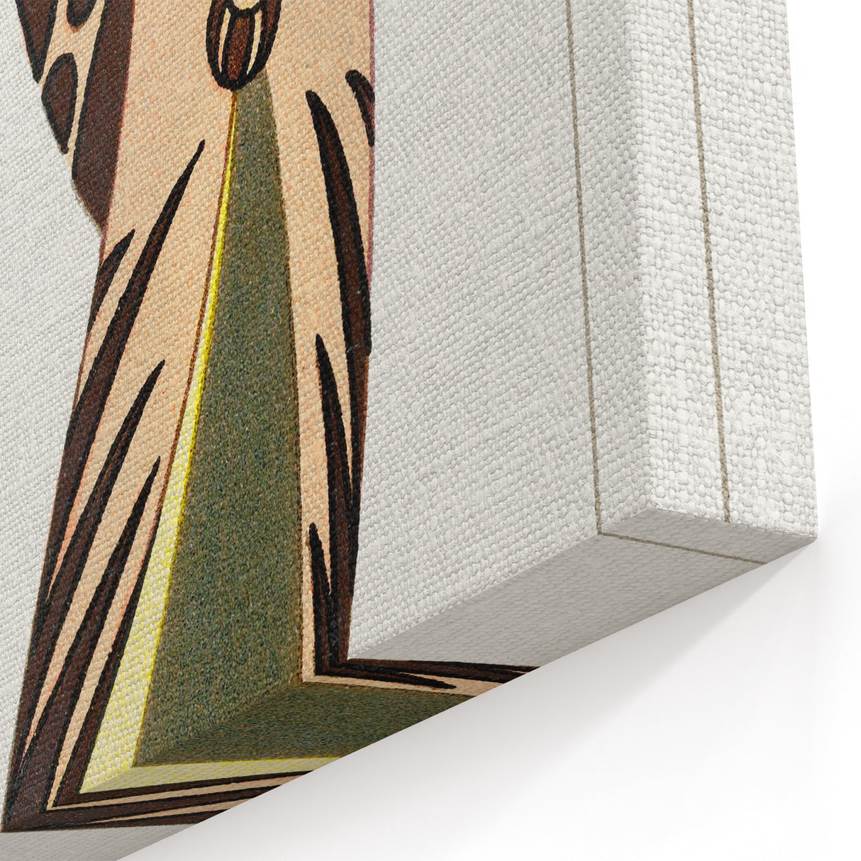 Stylish Art Deco Fashion Wall Art – Bold 1920s Illustration in Earth Tones