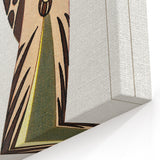 Stylish Art Deco Fashion Wall Art – Bold 1920s Illustration in Earth Tones