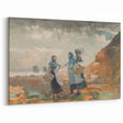 Three Fisher Girls Realism Art Print - Winslow Homer Coastal Scene, 1881