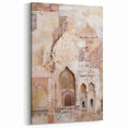 Ornate Abstract Architecture Wall Art - Beige and Cream Print