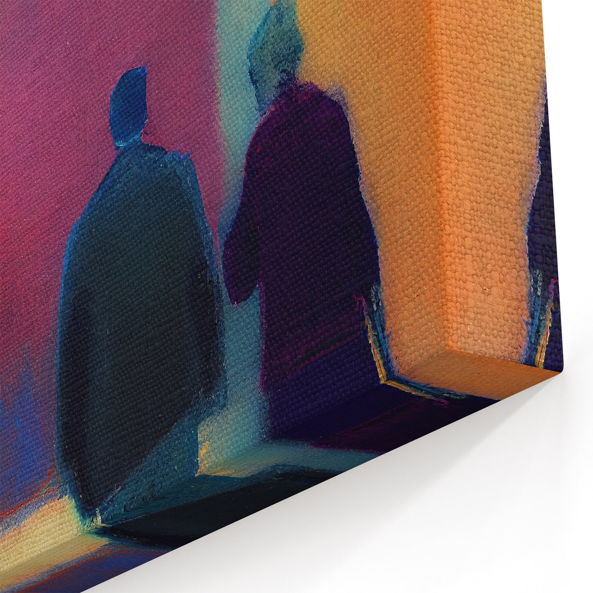 Modern Figurative Abstract Art - Vibrant Colors on Canvas Wall Decor