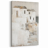 Minimalist Abstract Architecture Wall Art - Monochrome Coastal Print