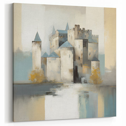 Modern Castle Abstract Architecture Art - Reflective Coastal Print