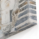 Seaside Architecture Abstract Wall Art - Coastal Cliffside Print