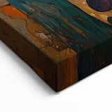 Mother and Child Art - Elegant Figurative Portrait in Warm Earthy Tones