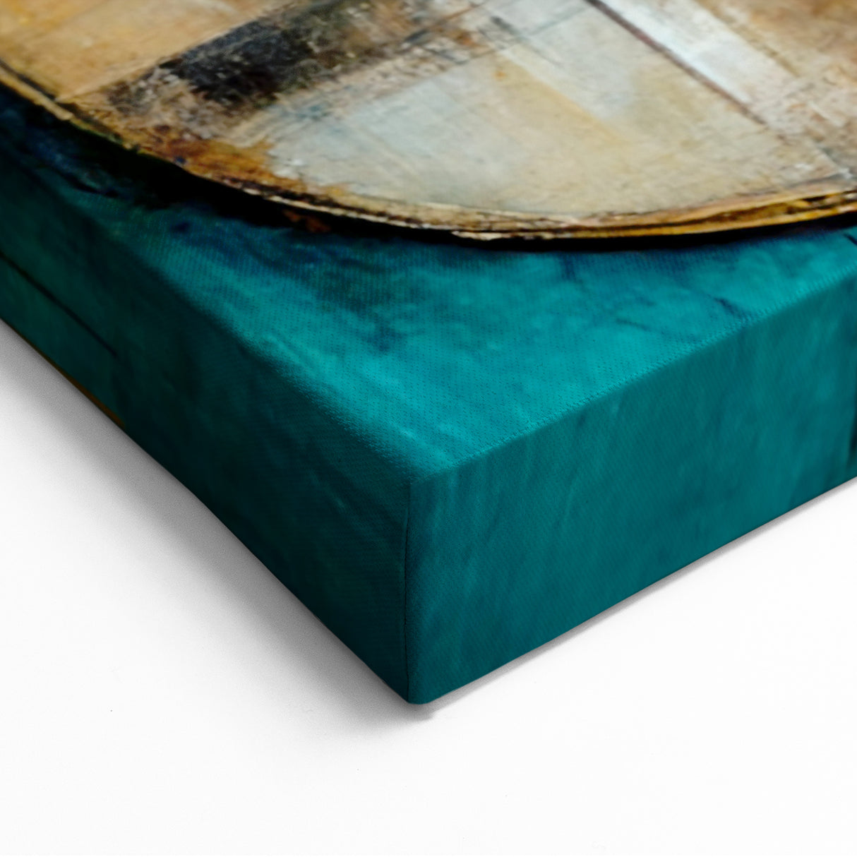 Abstract Violin Art - Vibrant Musical Instrument in Earthy Tones