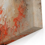 Elegant Ballerina Duo Art - Abstract Dancers in Beige and Coral Tones