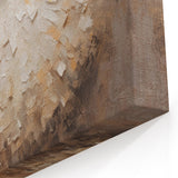 Graceful Ballerina Art - Textured Abstract Dancer in Soft Beige and White