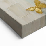 Butterfly Dreams Art - Abstract Butterflies in Gold and Teal Tones