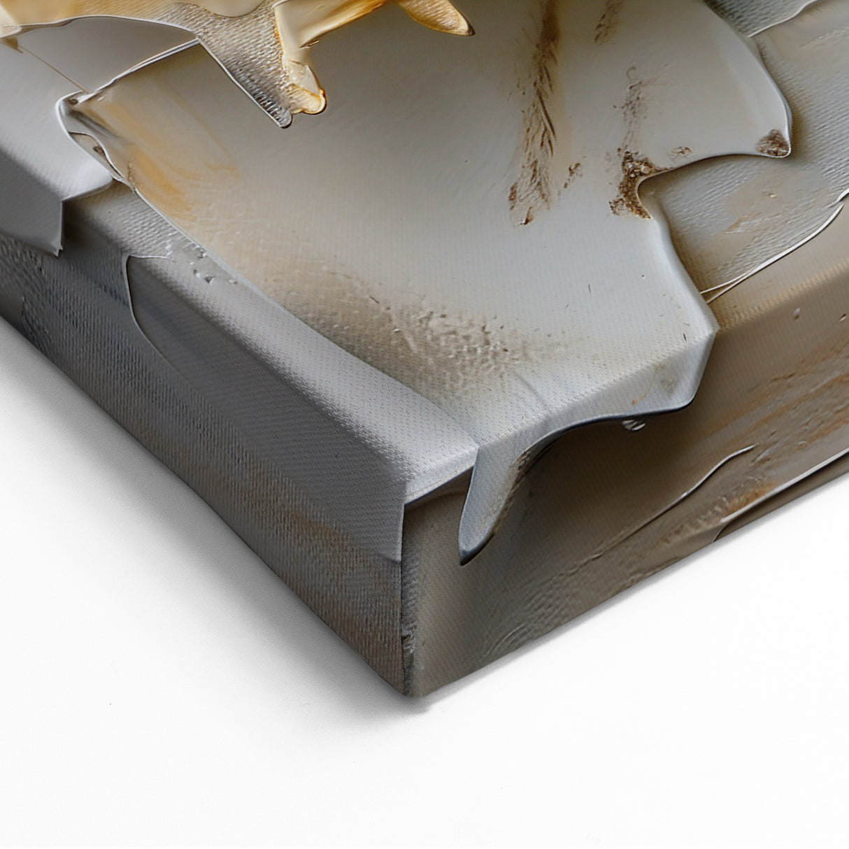 Elegant Butterfly Textured Art - Neutral Tones in Cream and Gold